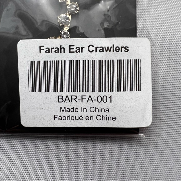Baublebar Farah Ear Crawler Faux Diamond Luxe Earrings NWT - Picture 4 of 4